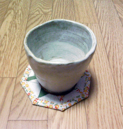 陶芸教室で作った湯飲み